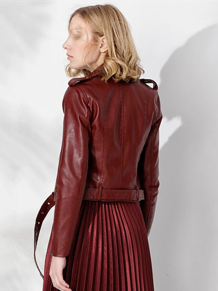 Deville Leather Moto Jacket