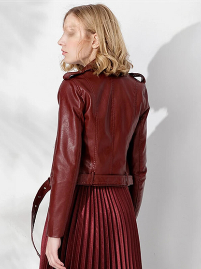 Deville Leather Moto Jacket