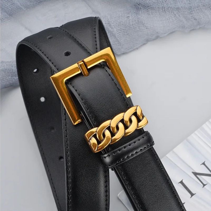 Golden Touch Leather Belt