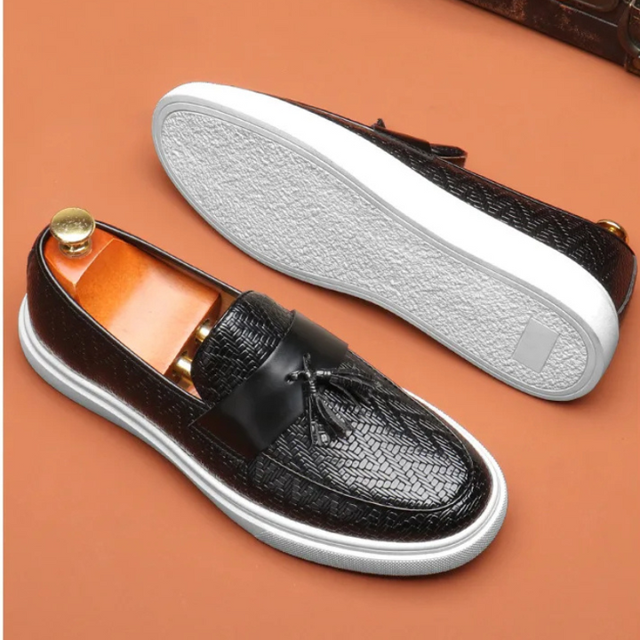 Venetian Genuine Leather Embossed Slip On