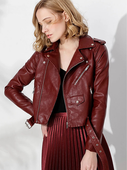 Deville Leather Moto Jacket