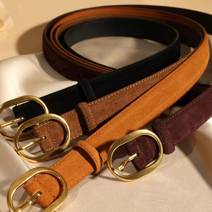 Vienna Genuine Cow Suede Belt