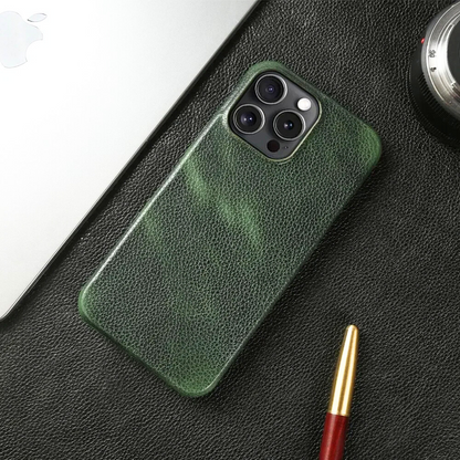 Full Grain Genuine Leather iPhone Case