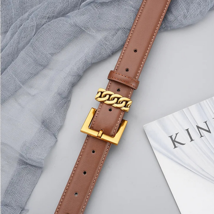 Golden Touch Leather Belt