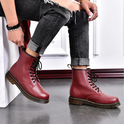 Varick genuine Leather Lace-Up Boots