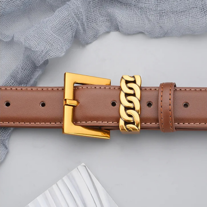 Golden Touch Leather Belt