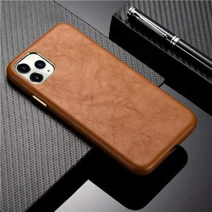 Velvique Genuine Leather iPhone Case