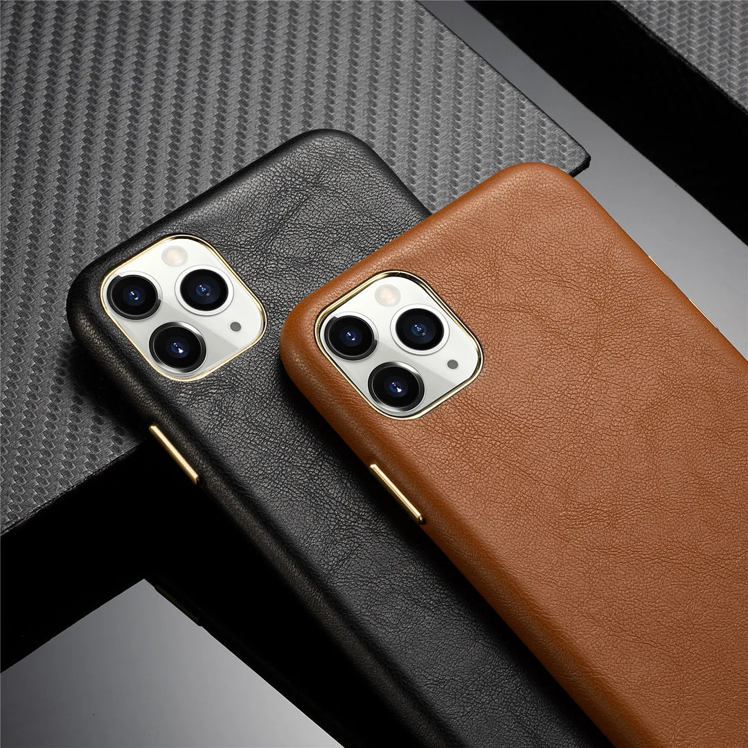 Velvique Genuine Leather iPhone Case