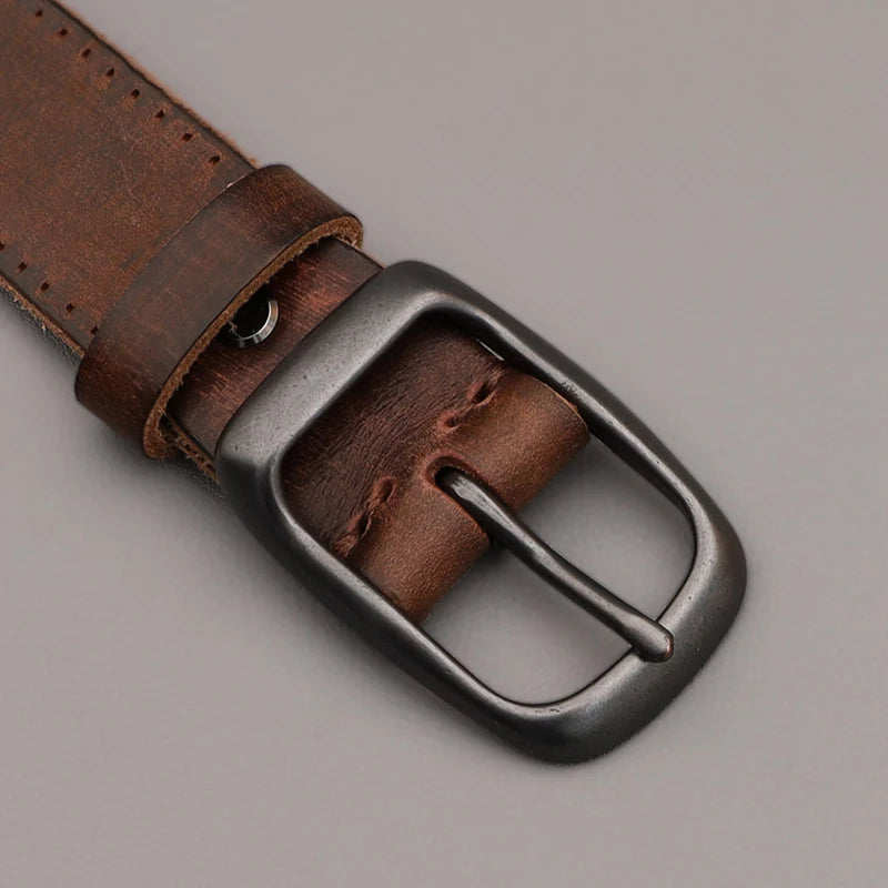 Premium Cowhide Buckle Belt