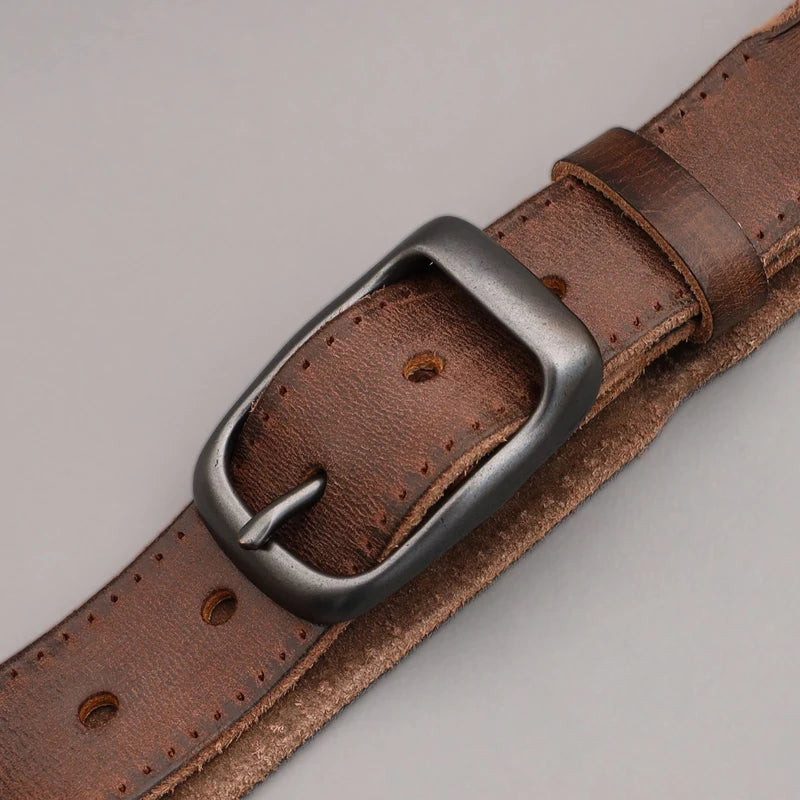 Premium Cowhide Buckle Belt