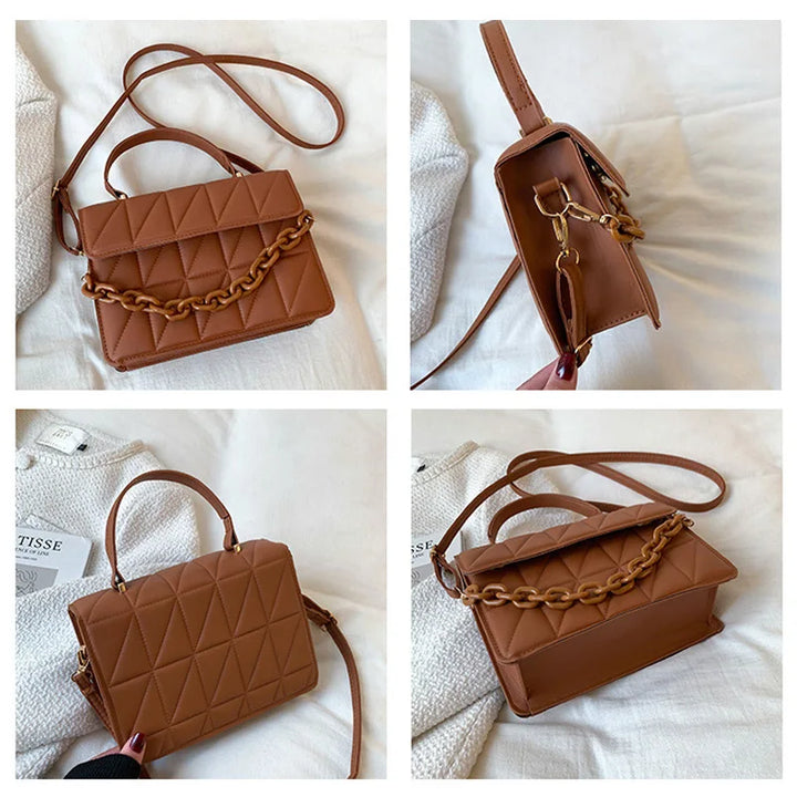 Chain Strap Quilted Shoulder Bag