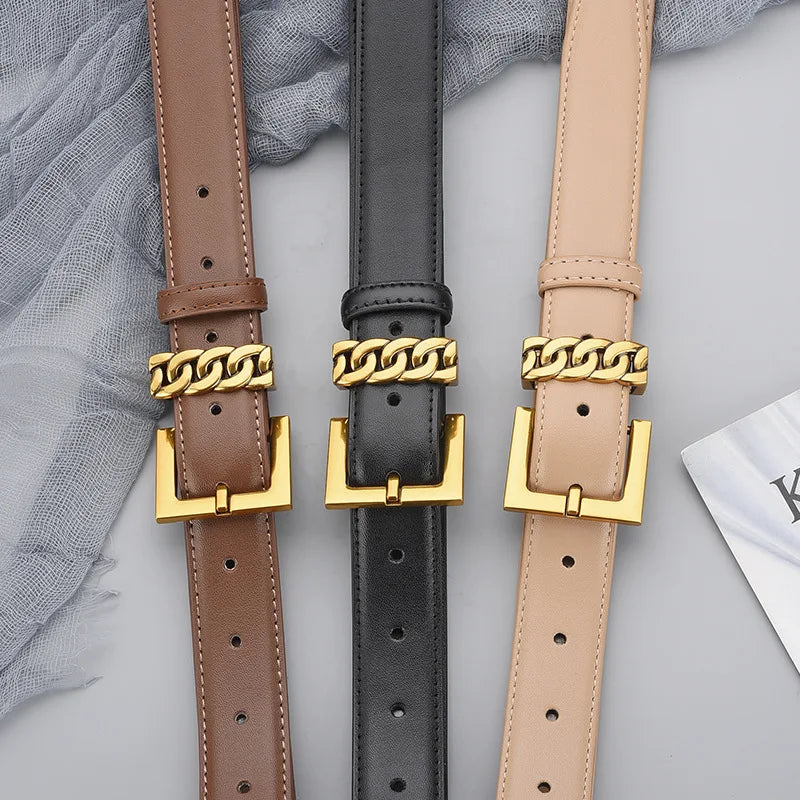 Golden Touch Leather Belt