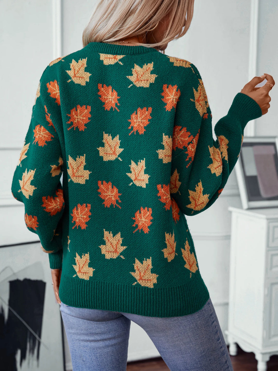 Autumn Leaf Knit Sweater