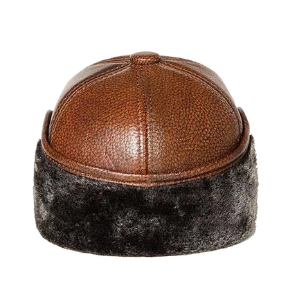 MonteBianco Genuine Cowhide Furred Hat