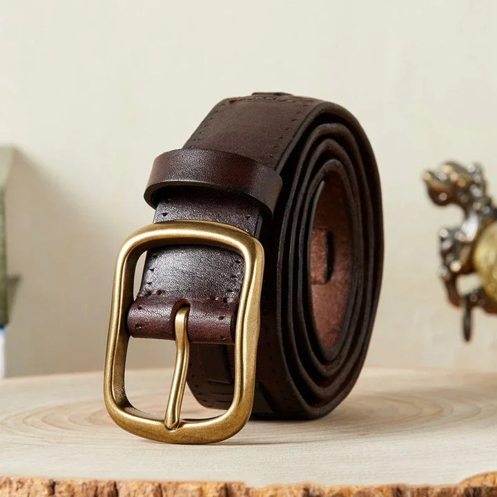 Intrecciato Genuine Cowhide Leather Belt