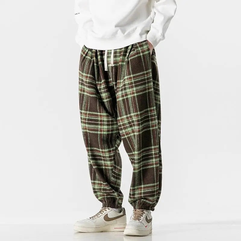 Huron Plaid Relaxed Fit Joggers