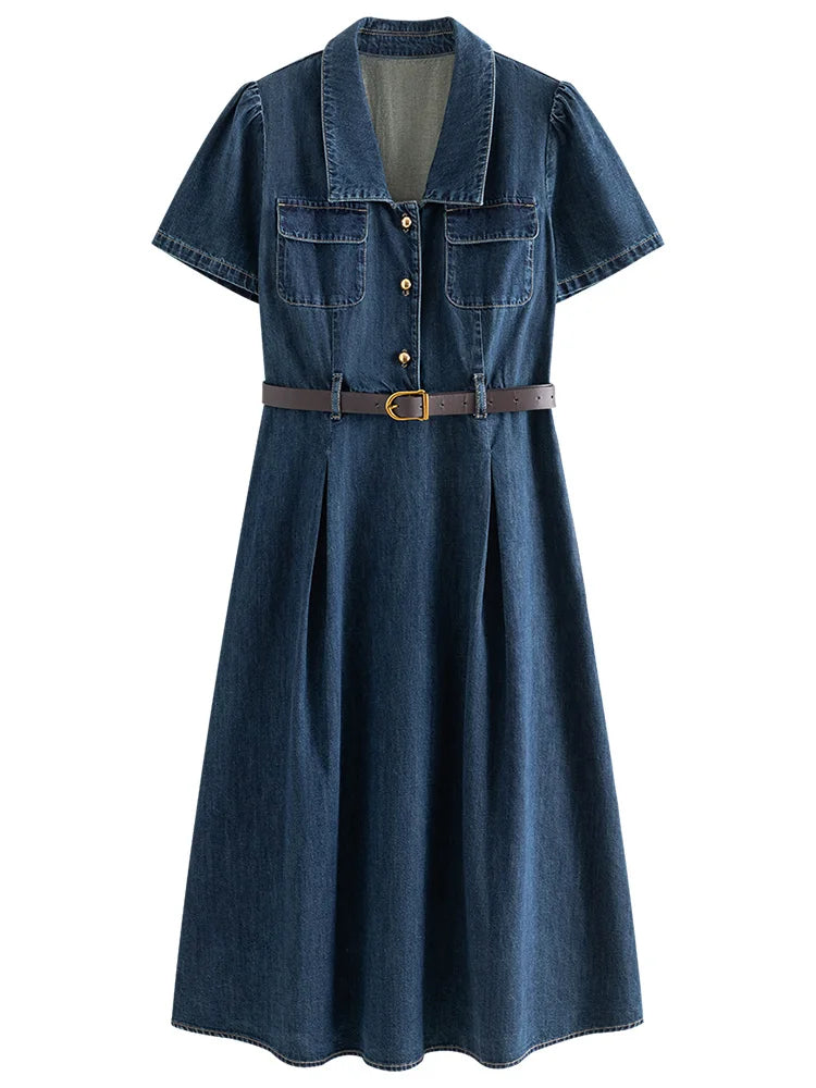 Malibu Flare Denim Dress