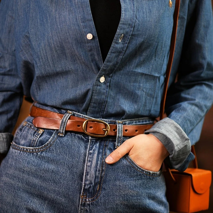 Genuine Cowhide Western Belt