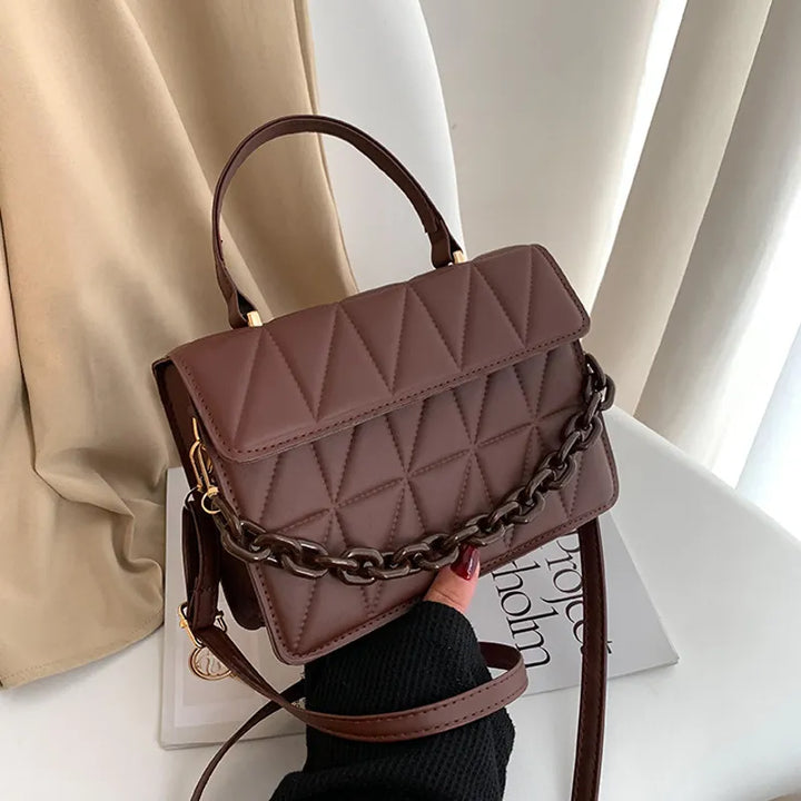 Chain Strap Quilted Shoulder Bag