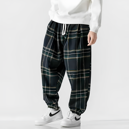 Huron Plaid Relaxed Fit Joggers