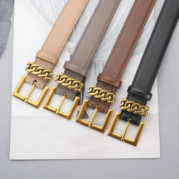 Golden Touch Leather Belt