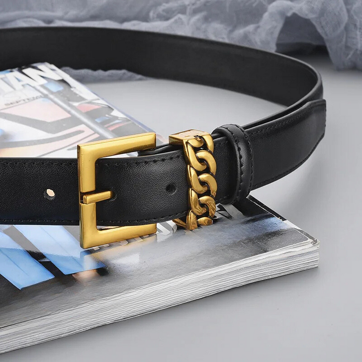 Golden Touch Leather Belt