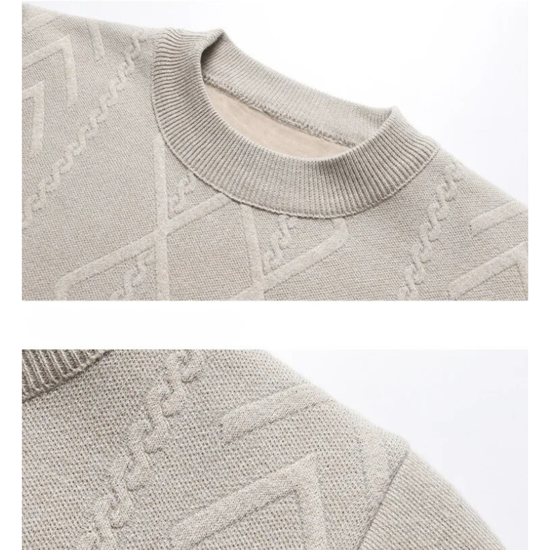 Parson Diamond Knit Crewneck Sweater